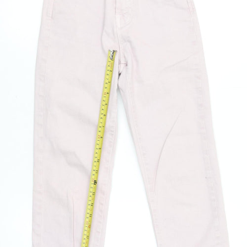 Stradivarius Women’s Pink High Rise Mom Jeans Size 8 Regular Fit