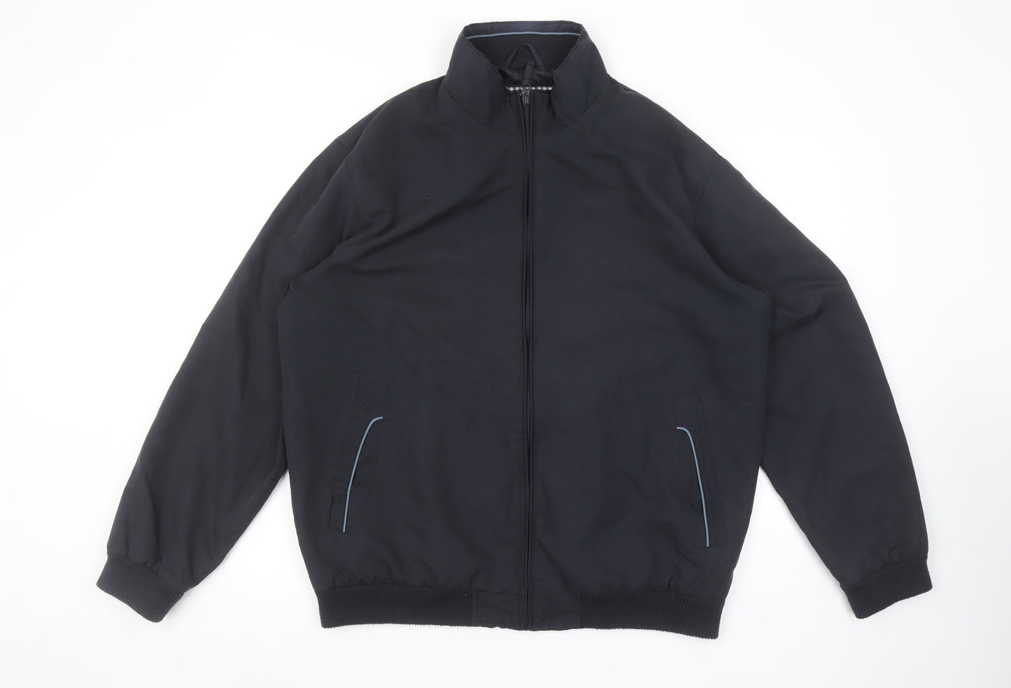 Carabou Men's Navy Blue L Full Zip Lined Jacket