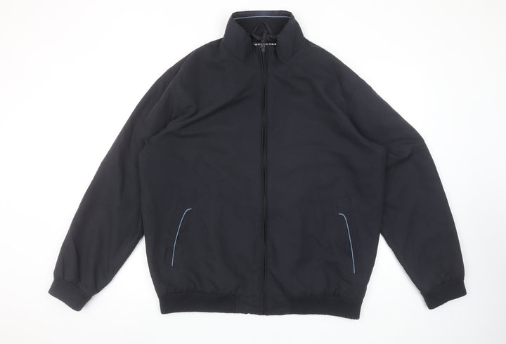 Carabou Men's Navy Blue L Full Zip Lined Jacket