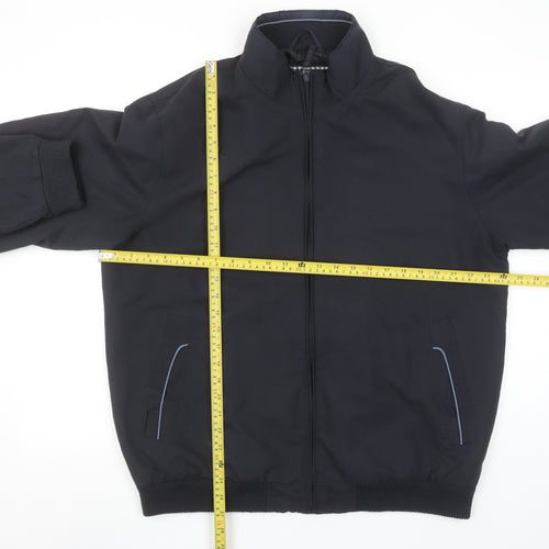 Carabou Men's Navy Blue L Full Zip Lined Jacket