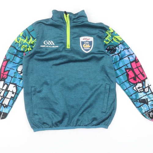 Azzurri Boys Blue 2 Years 1/4 Zip Sports Sweatshirt GAA Cúl Camps
