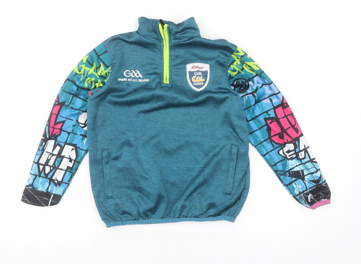 Azzurri Boys Blue 2 Years 1/4 Zip Sports Sweatshirt GAA Cúl Camps