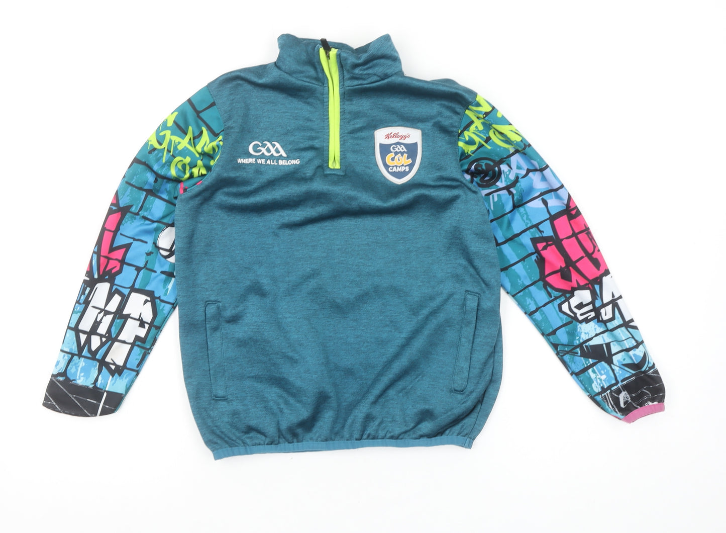 Azzurri Boys Blue 2 Years 1/4 Zip Sports Sweatshirt GAA Cúl Camps
