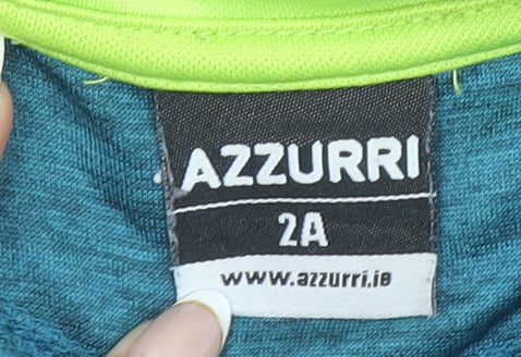 Azzurri Boys Blue 2 Years 1/4 Zip Sports Sweatshirt GAA Cúl Camps