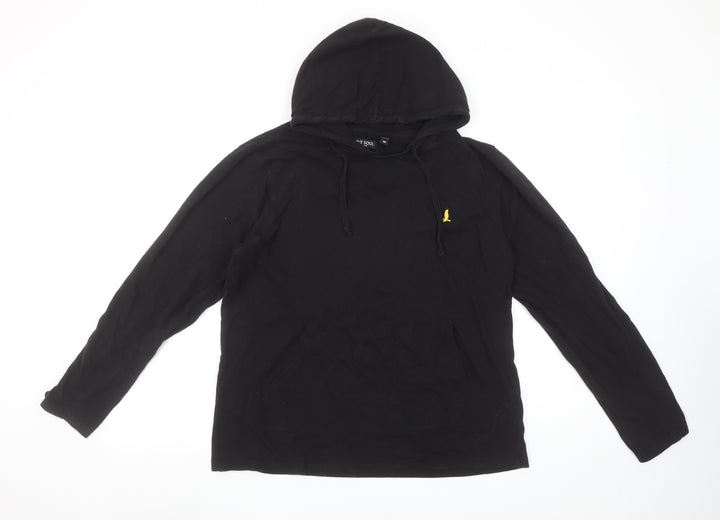 Brave Soul Men's Black Cotton Pullover Hoodie Medium