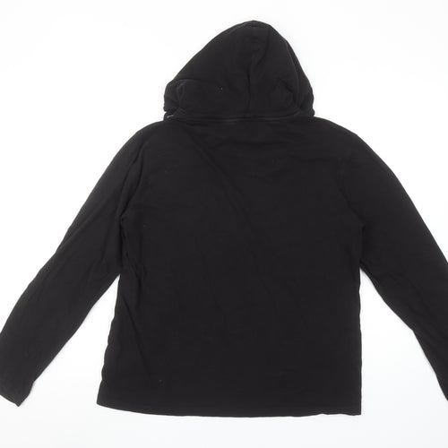 Brave Soul Men's Black Cotton Pullover Hoodie Medium