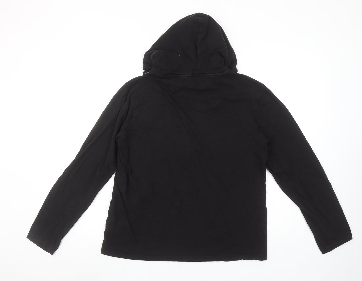 Brave Soul Men's Black Cotton Pullover Hoodie Medium
