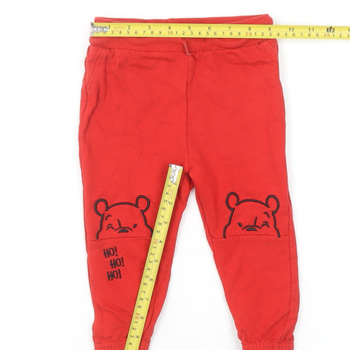 Pepco Disney Red Winnie the Pooh Baby Joggers 18-24 Months Elastic Waist