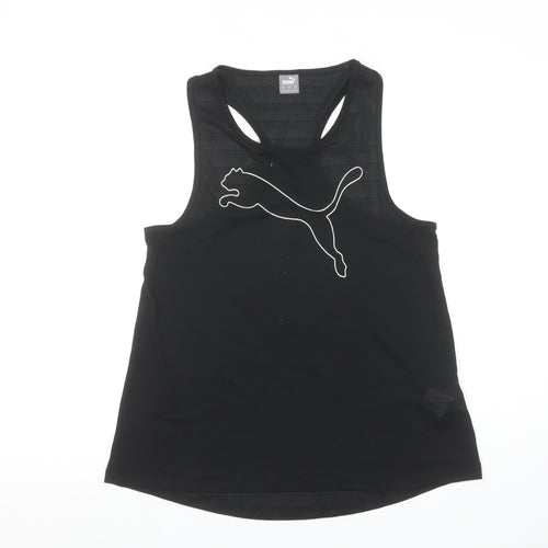Puma Womens Black XS Racerback Sports Tank Top