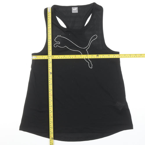 Puma Womens Black XS Racerback Sports Tank Top