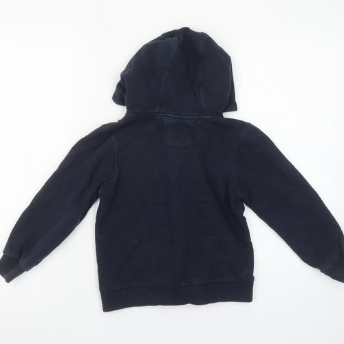 SoulCal Boys Navy Full Zip Hoodie 7-8 Years Cotton Blend Casual