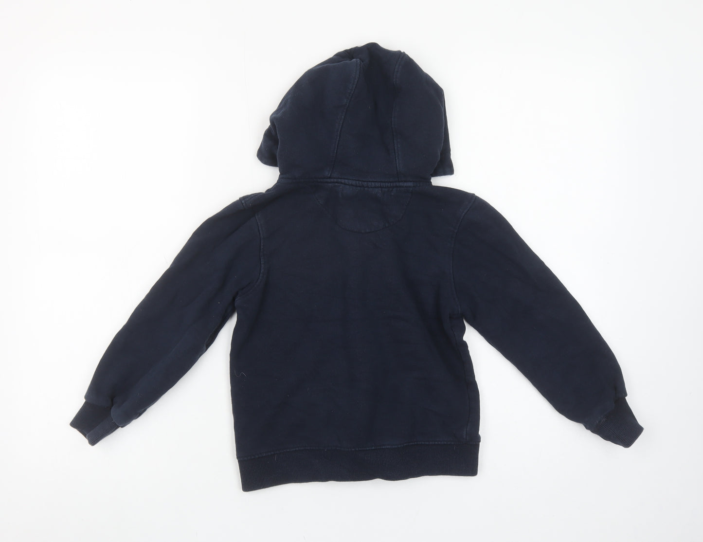 SoulCal Boys Navy Full Zip Hoodie 7-8 Years Cotton Blend Casual