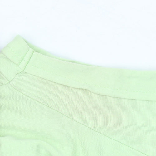 Gymshark Women's Green Cropped T-Shirt Size S Regular Fit