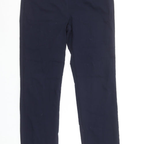 Dunnes Women’s Navy Blue Ankle Leggings Size M Stretch Cotton Blend