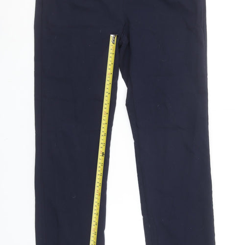 Dunnes Women’s Navy Blue Ankle Leggings Size M Stretch Cotton Blend
