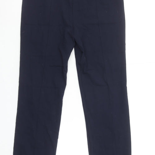 Dunnes Women’s Navy Blue Ankle Leggings Size M Stretch Cotton Blend