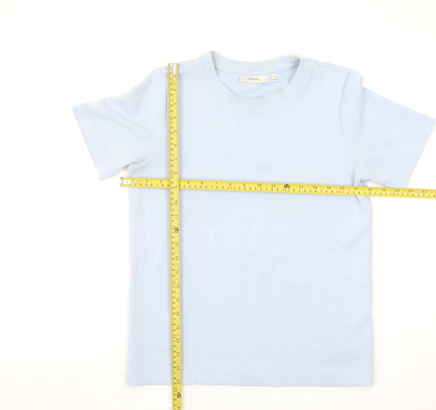 InWear Women's Blue XS Basic Cotton Short Sleeve T-Shirt