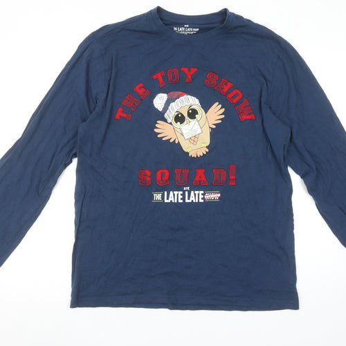 RTÉ Late Late Toy Show Navy Blue Long Sleeve Men's Pyjama Top L