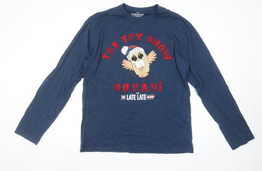 RTÉ Late Late Toy Show Navy Blue Long Sleeve Men's Pyjama Top L