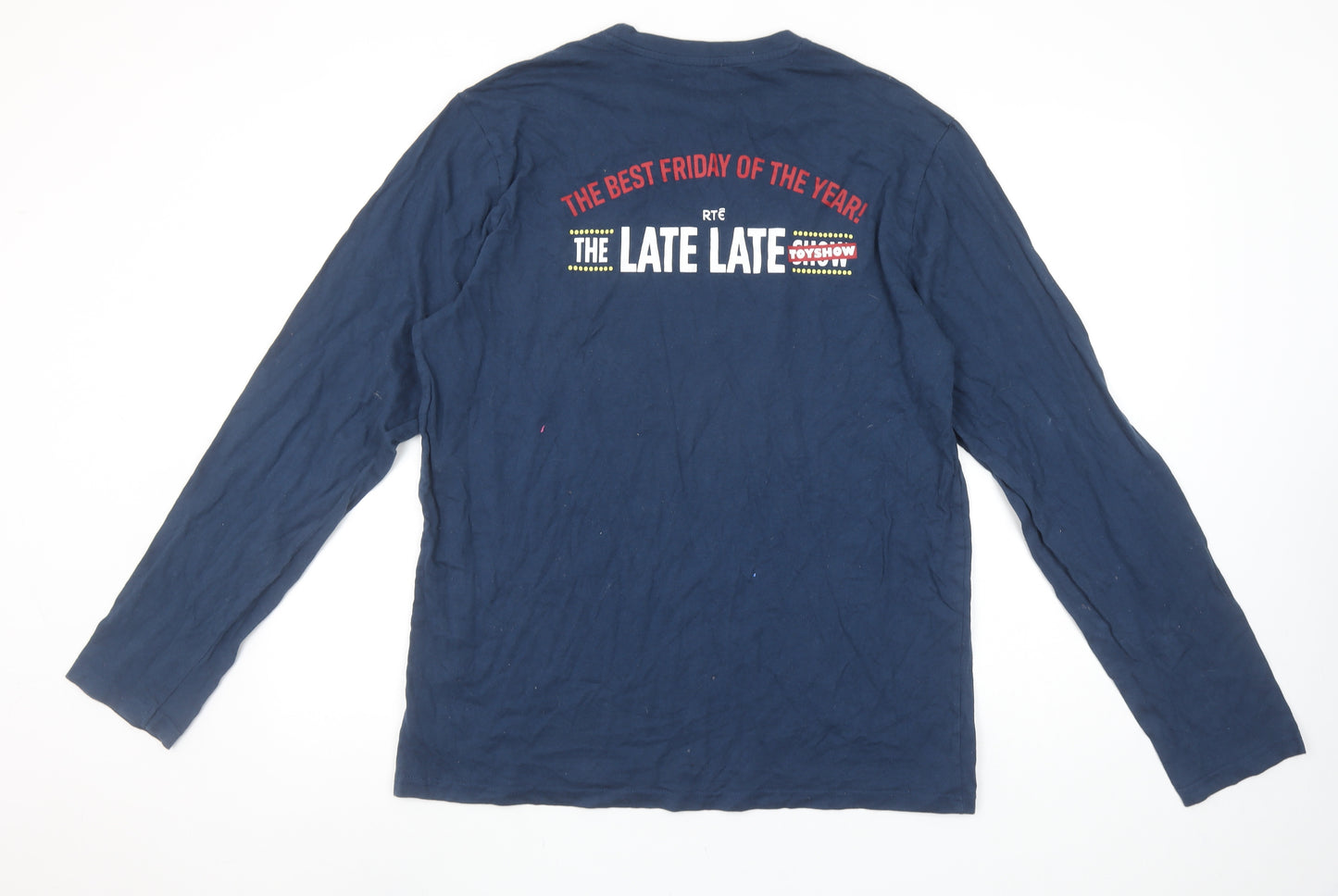 RTÉ Late Late Toy Show Navy Blue Long Sleeve Men's Pyjama Top L