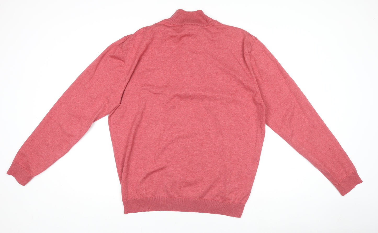 Paul Costelloe Women’s Red Henley High Neck Jumper 2XL