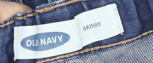 Old Navy Girls Blue Skinny Denim Jeans Size 10 Years Elastic Waist