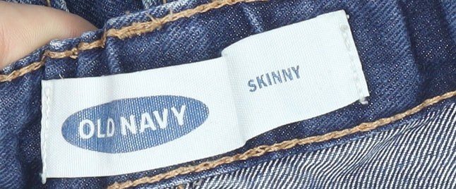 Old Navy Girls Blue Skinny Denim Jeans Size 10 Years Elastic Waist
