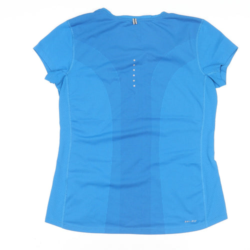 Nike Boys Blue Dri-Fit Running T-Shirt S Moisture Wicking Athletic Top