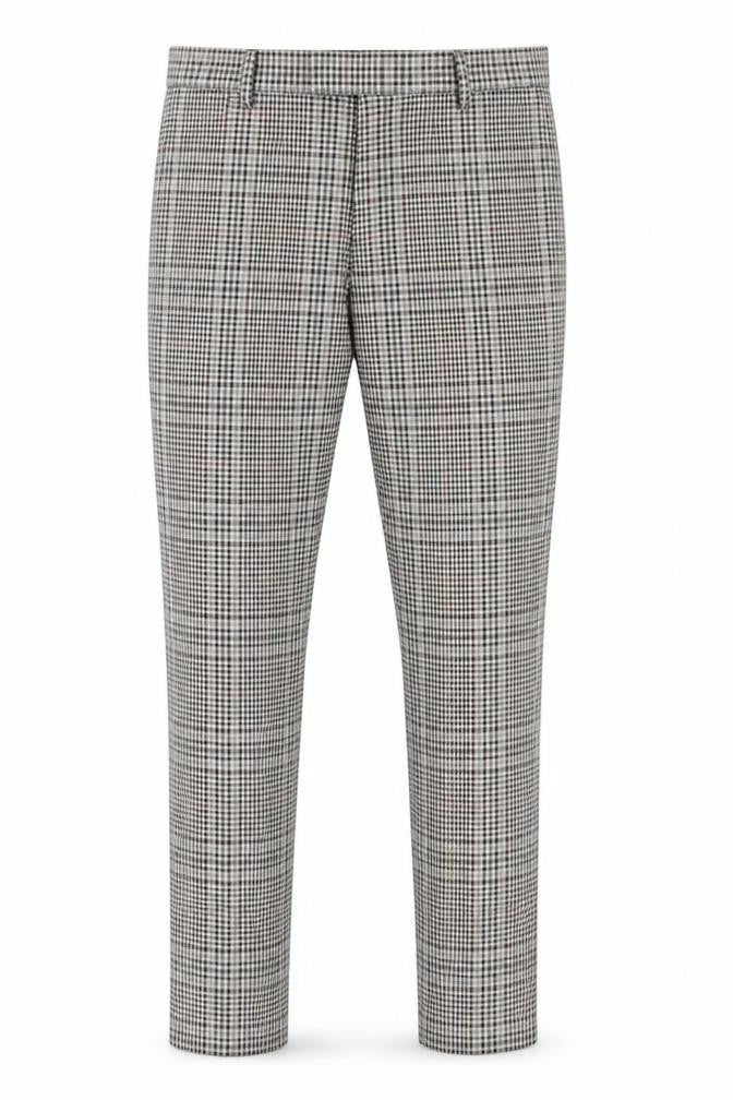 Front view of River Island Men's Multicoloured Check Slim Chino Trousers 32W 34L