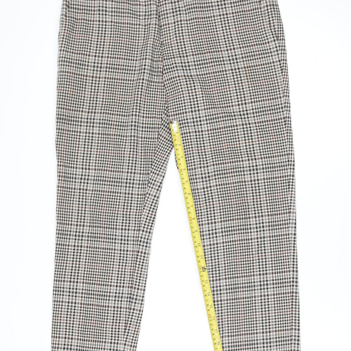 River Island Men's Multicoloured Check Slim Chino Trousers 32W 34L