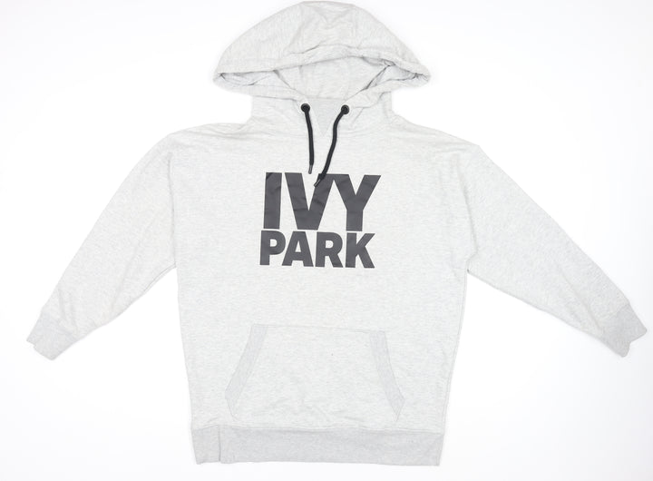 Ivy Park Womens Grey Pullover Hoodie Jumper Size M Regular Fit