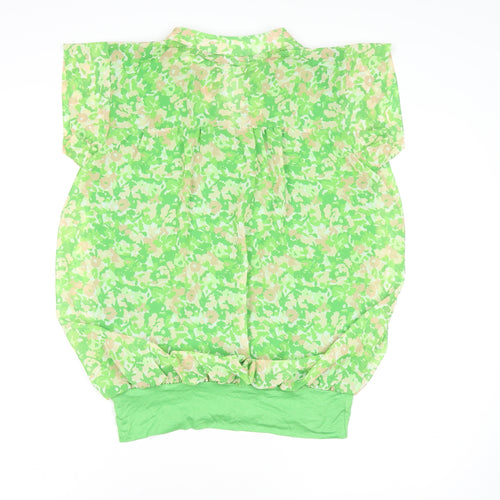 Kate & Pippa Women's Green Floral Tunic Blouse Size S