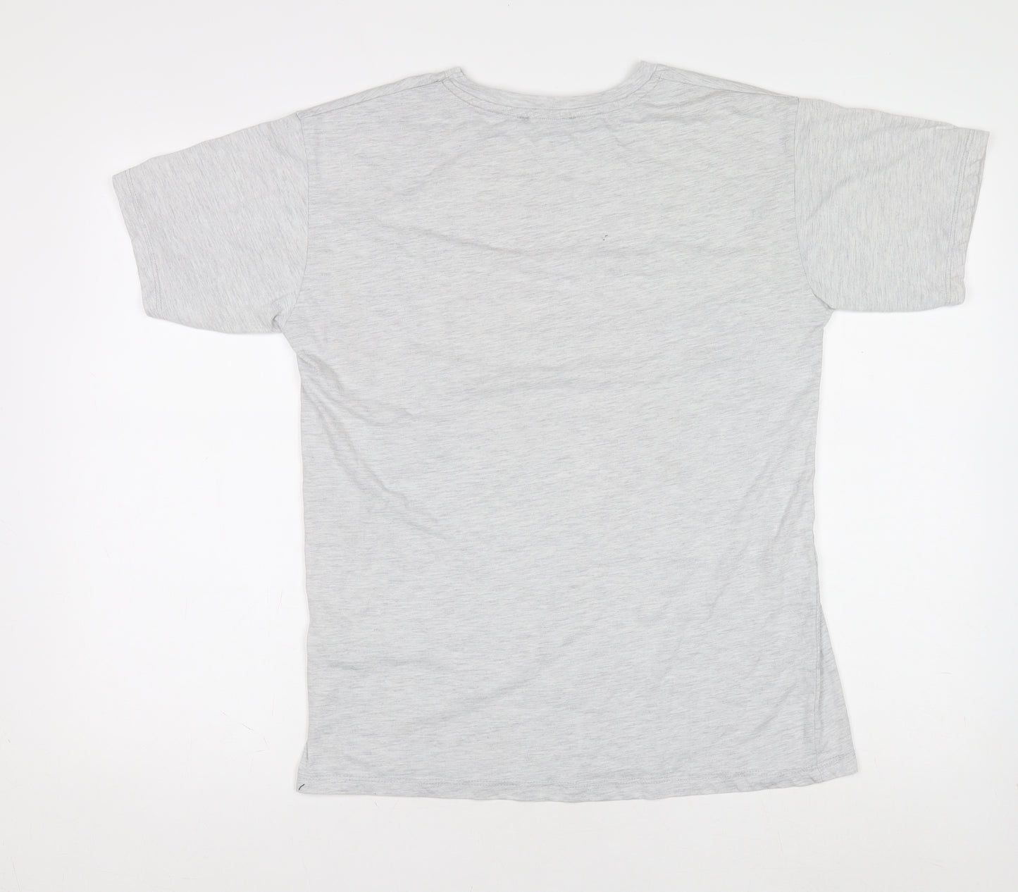 MaxMila Women’s Grey Florida Print Cotton T-Shirt Size M
