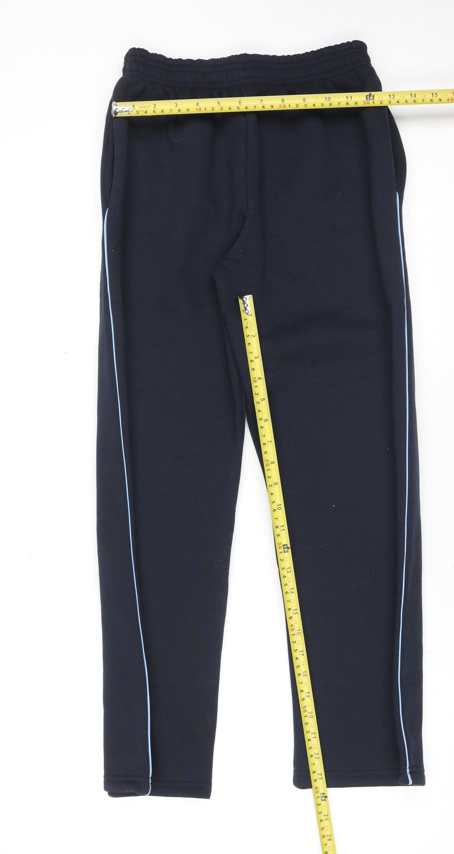 Lynch's of Marino Girls Black 10-11 Years Track Pants Cotton Blend School Joggers