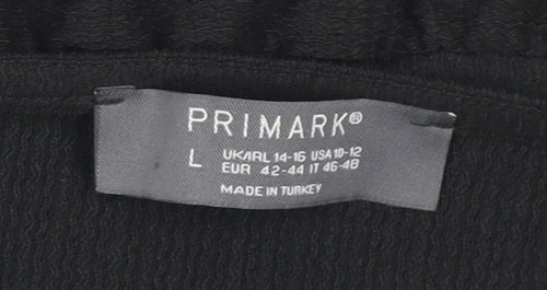 Primark Women’s Black Camisole Tank Top L with Bow Detail
