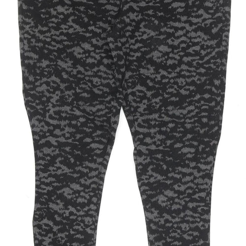 Marks & Spencer Women's Grey Animal Print Stretch Leggings Size 10