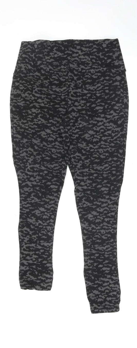Marks & Spencer Women's Grey Animal Print Stretch Leggings Size 10