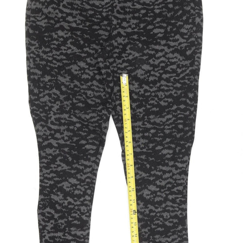Marks & Spencer Women's Grey Animal Print Stretch Leggings Size 10