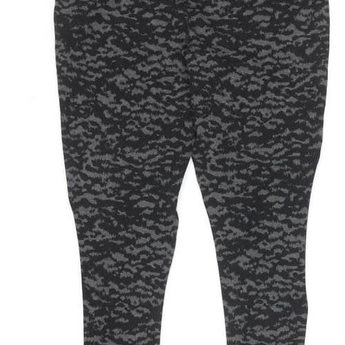 Marks & Spencer Women's Grey Animal Print Stretch Leggings Size 10