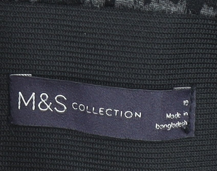 Marks & Spencer Women's Grey Animal Print Stretch Leggings Size 10