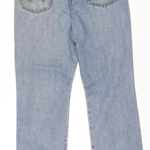 Wrangler Womens Blue Straight Leg Jeans W30 L30 Classic Denim