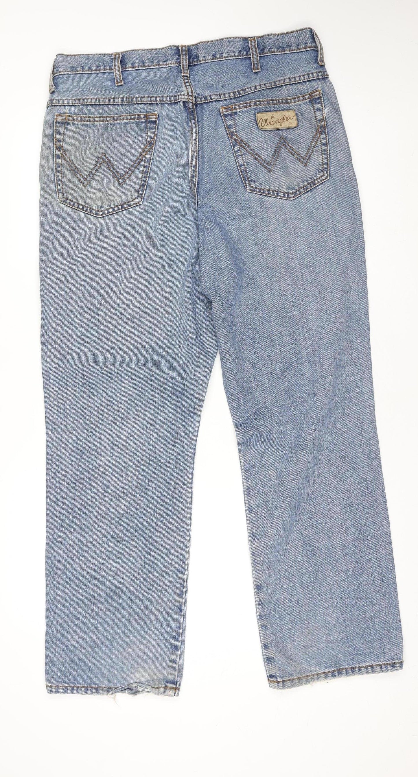 Wrangler Womens Blue Straight Leg Jeans W30 L30 Classic Denim