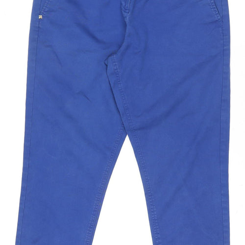 Maine New England Men's Blue Regular Chino Trousers Size 14