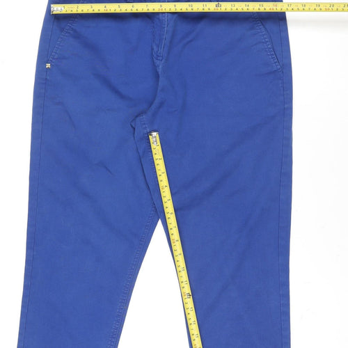 Maine New England Men's Blue Regular Chino Trousers Size 14