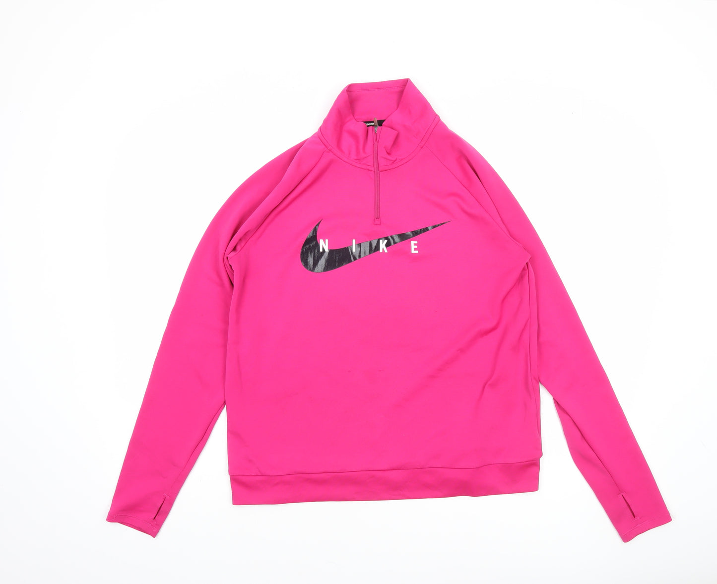 Nike Women’s Pink Dri-FIT 1/4 Zip Running Top Size M