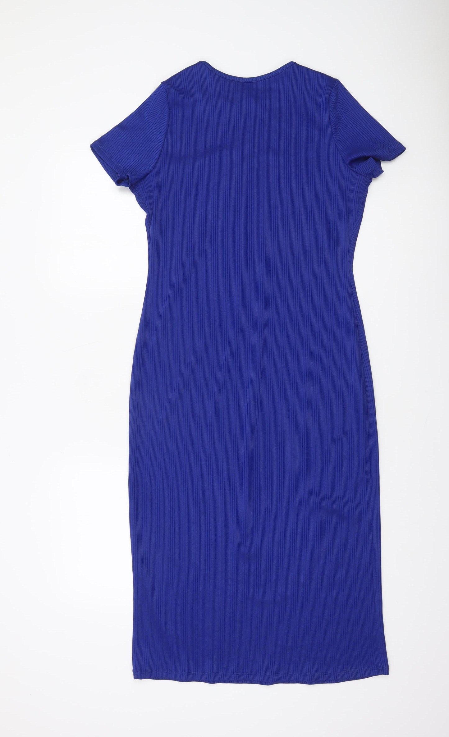 River Island Women’s Blue Bodycon Midi Dress Size 14