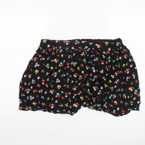 Dunnes Stores Women’s Black Floral Bubble Hem Short Skirt Size L