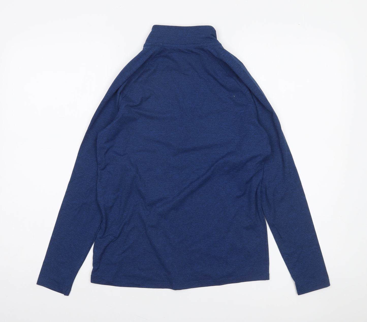 St. Bernard Blue Men's S Long Sleeve 1/4 Zip Activewear Top