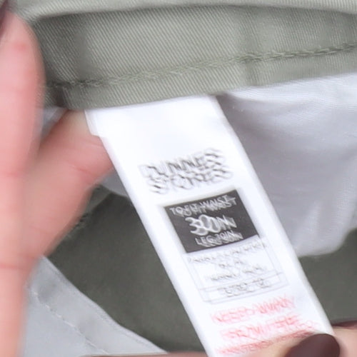 Dunnes Stores Men's Green Chino Trousers 30W 30L Cotton Casual