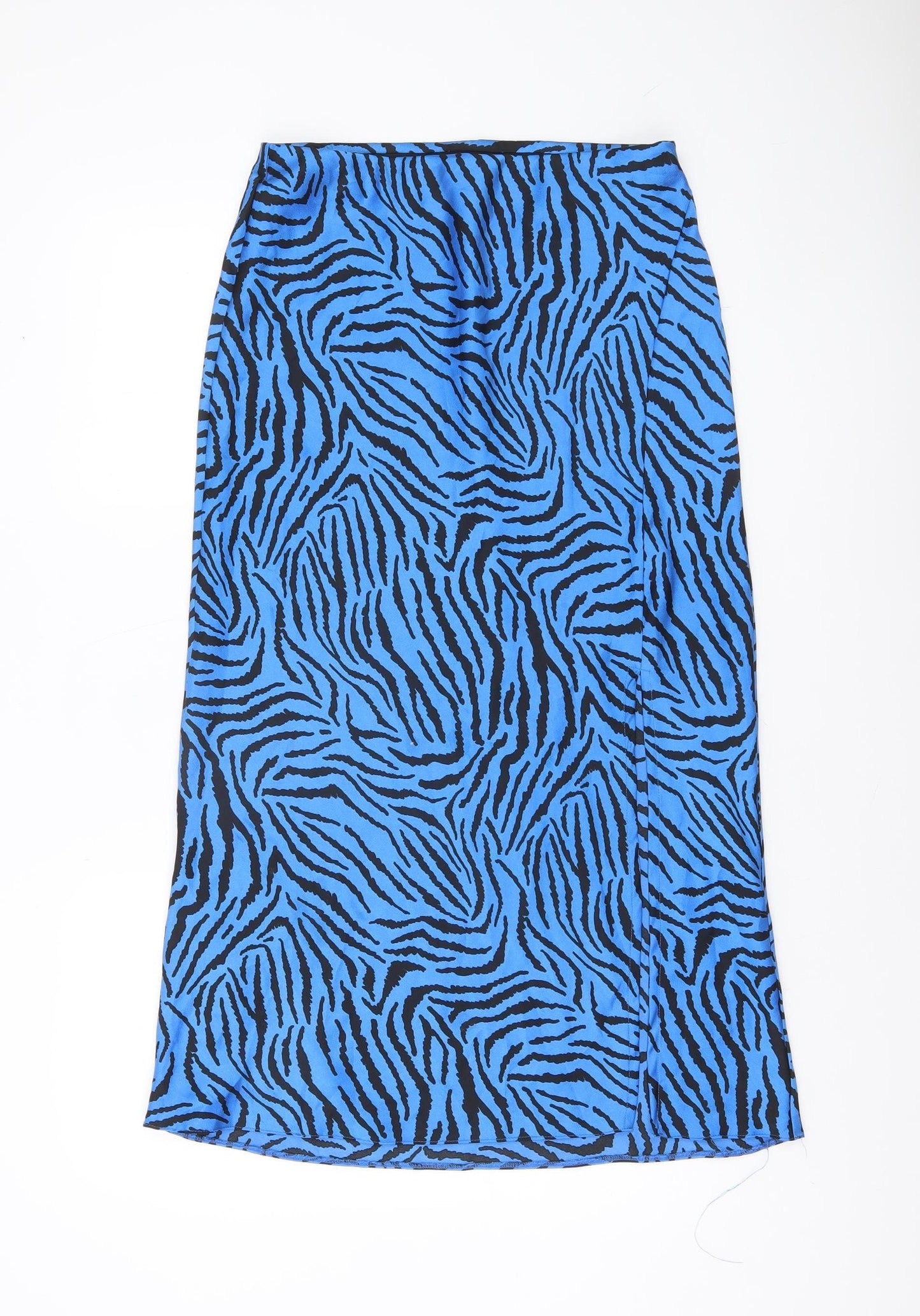 Dunnes Stores Women’s Blue Animal Print Midi Pencil Skirt Size 12
